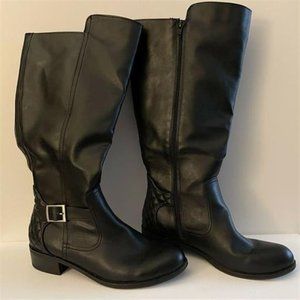 ARIZONA DINO RIDING TALL BLACK  BOOTS - SZ 10M
